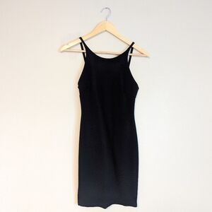 Lulu's Black Bodycon Sleeveless Mini Dress